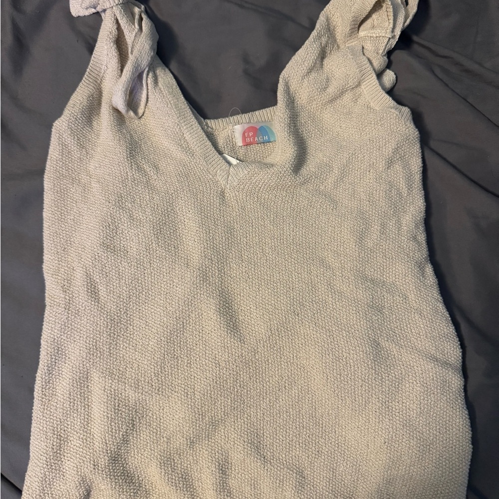 Free People Cream Tank Top